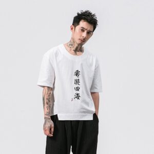 Chinese style embroidery t-shirt