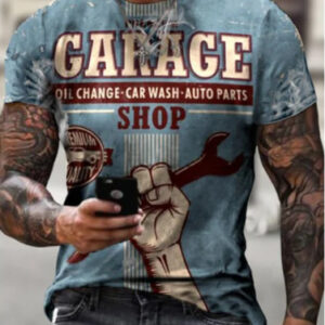 3D Digital Printing T-Shirt Short-Sleeved T-Shirt Top